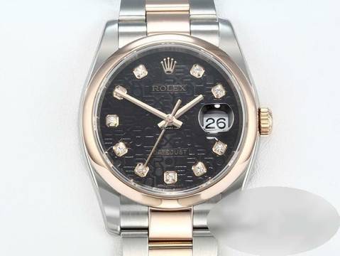  Rolex Datejust 36 36mm 116201 2010 Stahl Rosegold 750 Diamanten Automatik Stainless Steel 18kt Rose Gold Oyster-band Chronometer Black Dial </h1> 