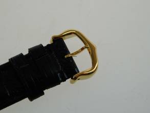 Thumbnail von Cartier Ceinture 18 Karat Tri - Color Ceinture Paris mit Tresoruhr wie Neu 27 x 34 mm original Band und Schließe </h1>