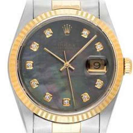  Rolex Datejust 36 Diamanten Perlmutt Ref.16233 1994 Full Set sehr gut Vintage </h1> 