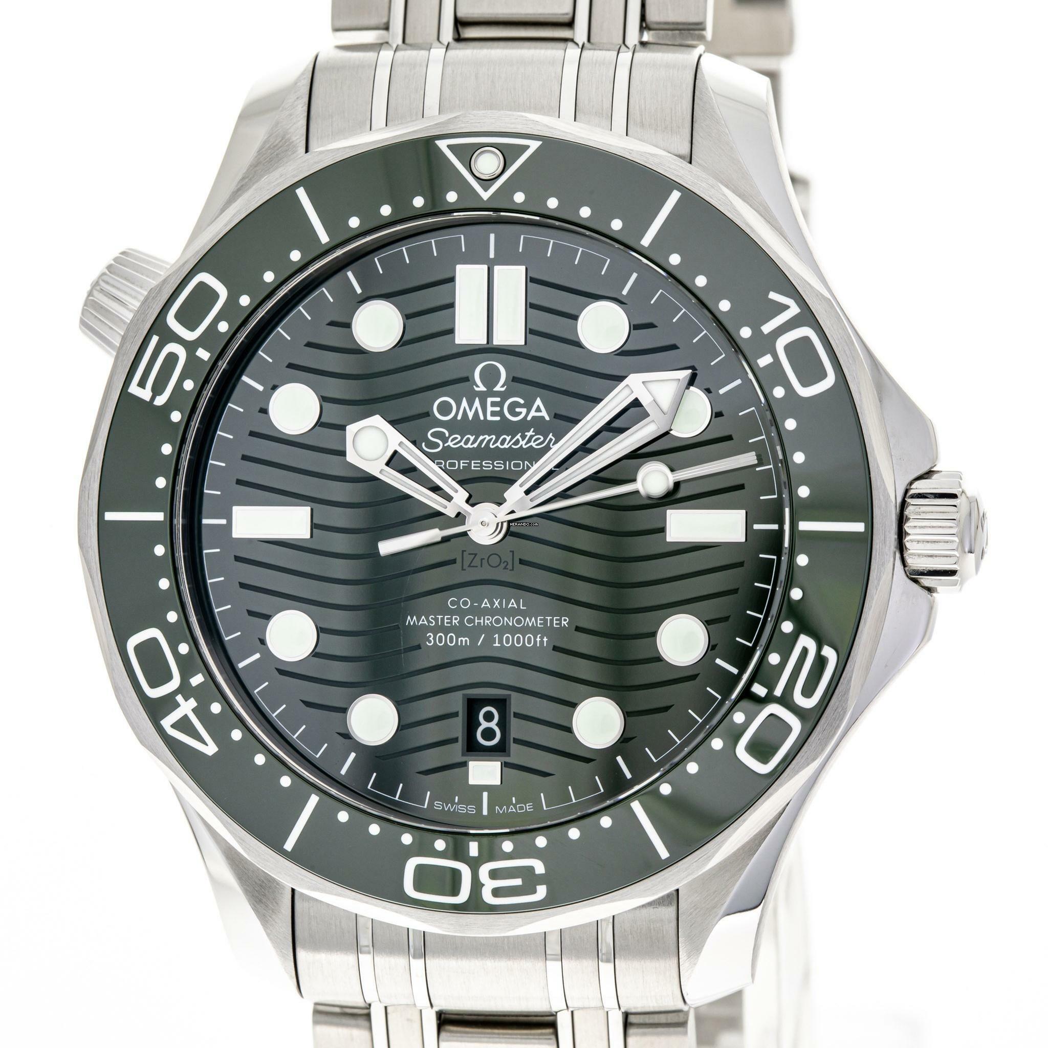 Omega Seamaster Diver 300 M 42 Diver 300 M Green – 210.30.42.20.10.001 – NEW & UNWORN – 07/2025 Full Set