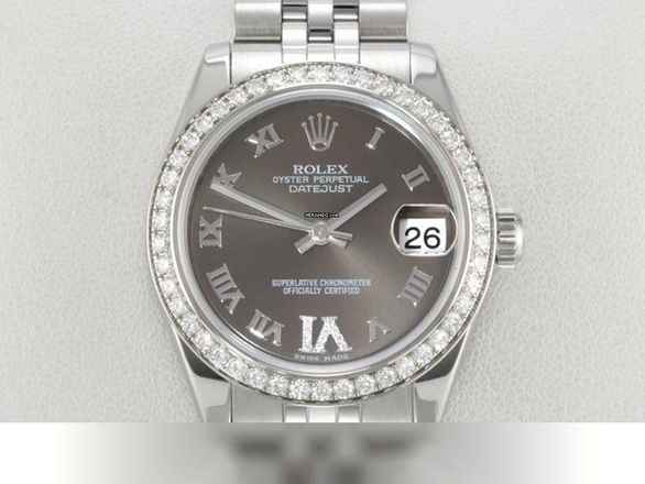  Rolex Datejust 31 31mm 178384 2012 Stahl Weissgold 750 Diamanten Automatik 