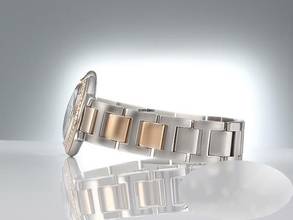 Thumbnail von Cartier Ballon Bleu 28mm Edelstahl Rosegold 750 Diamanten W3bb0009 Stahl Gold