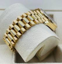 Thumbnail von Rolex Datejust 31 President Yellowg. BOX & PAPERS NEW 2024 Green Dial Orig. Diamond Setting