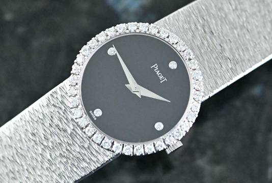  Piaget Vintage rare Dress Watch | 9706 A 6 | Onyx Dial | Certificate 