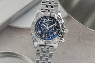 Thumbnail von Breitling Chronomat 44 Chronograph Stahl Automatik Ref. AB011012/BD89 B&P 2018
