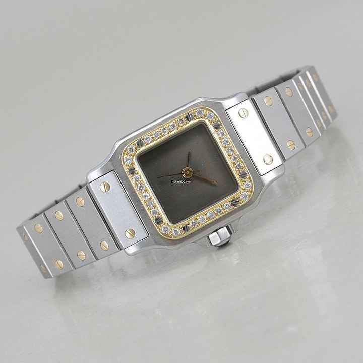  Cartier Santos Lady Ghost Automatic Stahl/18k Gold Brillantlünette 