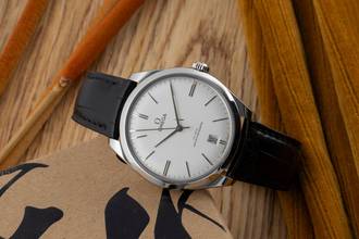 Thumbnail von Omega De Ville Trésor Stahl Handaufzug Herrenuhr R. 435.13.40.21.02.001 B&P 2021