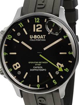  U-Boat 8838/A Capsoil Doppiotempo SS GMT Herrenuhr 45mm 10ATM 
