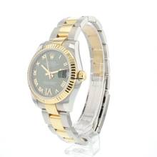Thumbnail von Rolex Lady-Datejust 31 Steel Gold Fluted Green Roman Diamond Dial