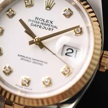 Thumbnail von Rolex Datejust 36 Steel Gold Jubilee Fluted White Diamond Dial </h1>
