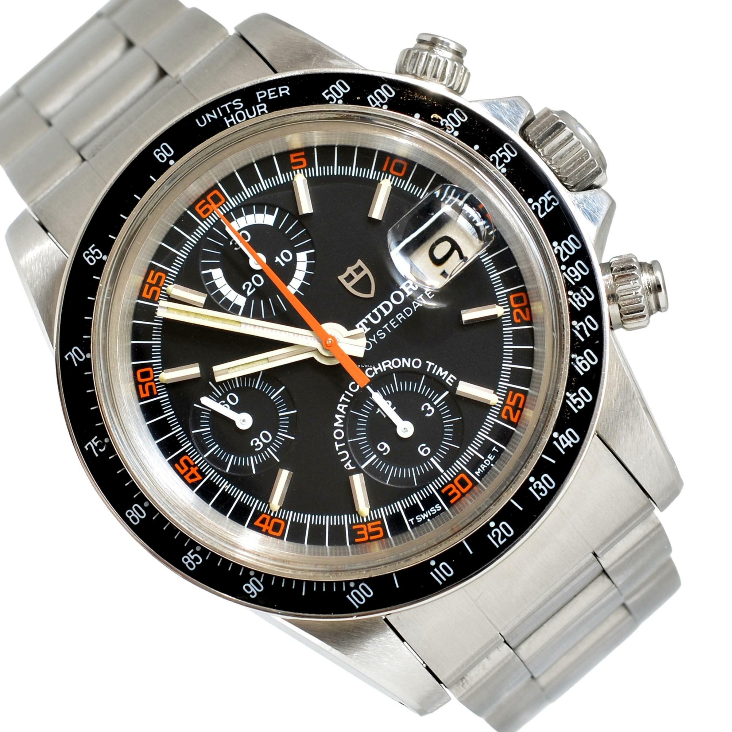 Tudor Oysterdate Big Block Daytona Big Block 94200 Tropical black dial Top Condition 1984’s