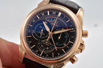Thumbnail von Omega De Ville Co-Axial GMT Chronograph 18k Rose Gold 42253445213001 </h1>