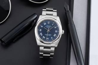 Thumbnail von Rolex Air King Automatik Roman Dial Stahl Herrenuhr Oyster Perpetual 114200