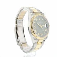 Thumbnail von Rolex Datejust 36 Steel / Gold Oyster Fluted Green Roman Diamond Dial