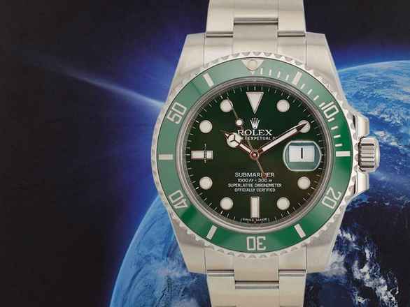  Rolex Submariner Date 116610lv - hulk Like New Full Set  