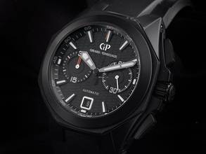 Thumbnail von Girard Perregaux Chrono Hawk Céramique Ref.49970-32-631-FK6A original Box sehr Gut Vintage </h1>