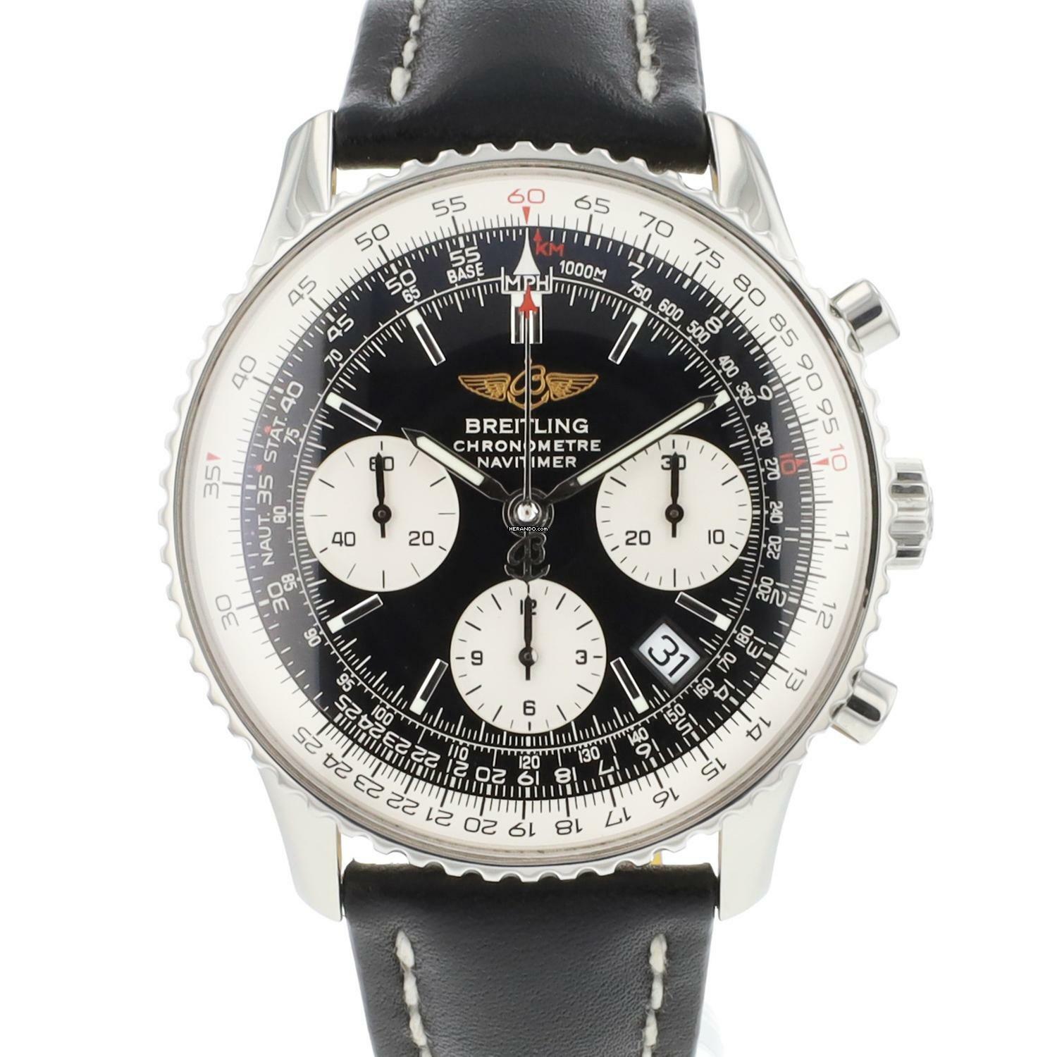 Thumbnail von Breitling Navitimer Chronograph 42MM Black Dial