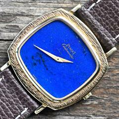  Piaget very rare TV Screen | 12434 | perfect Lapis Lazuli dial | Yellowgold </h1> 