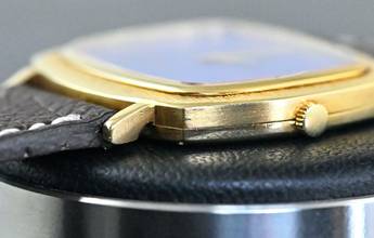 Thumbnail von Piaget very rare TV Screen | 12434 | perfect Lapis Lazuli dial | Yellowgold </h1>
