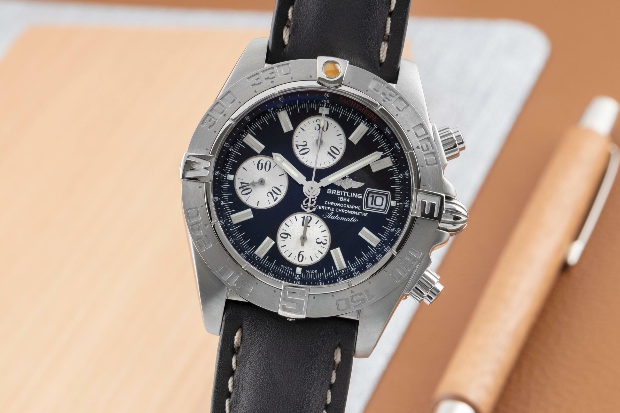 Breitling Galactic Chronograph Automatik Datum Edelstahl Herrenuhr Ref. A13364