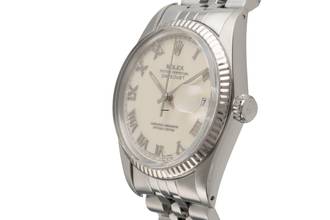 Thumbnail von Rolex Datejust 36 Stahl / Weissgold Automatik Herrenuhr Ref. 16014 Klassiker