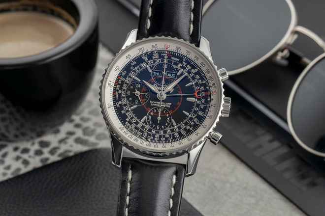  Breitling Montbrillant Datora Chronograph Stahl Automatik Ref. A21330 Papiere  