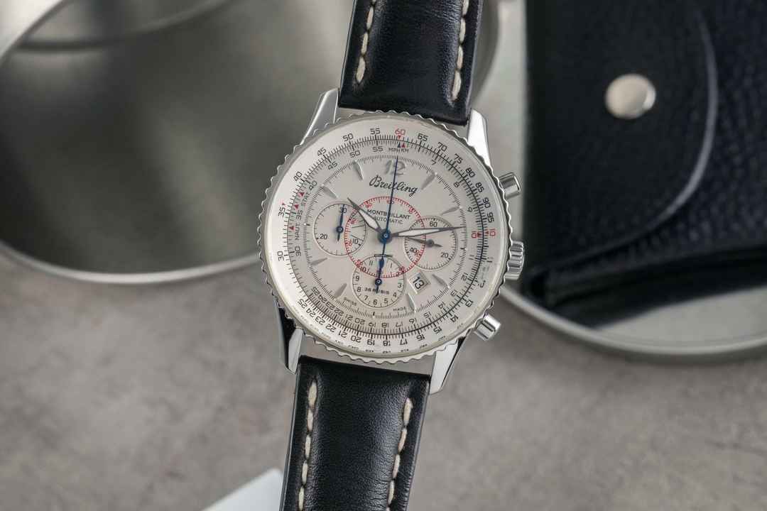  Breitling Montbrillant Chronograph Stahl Automatik Herrenuhr Ref. A41330  