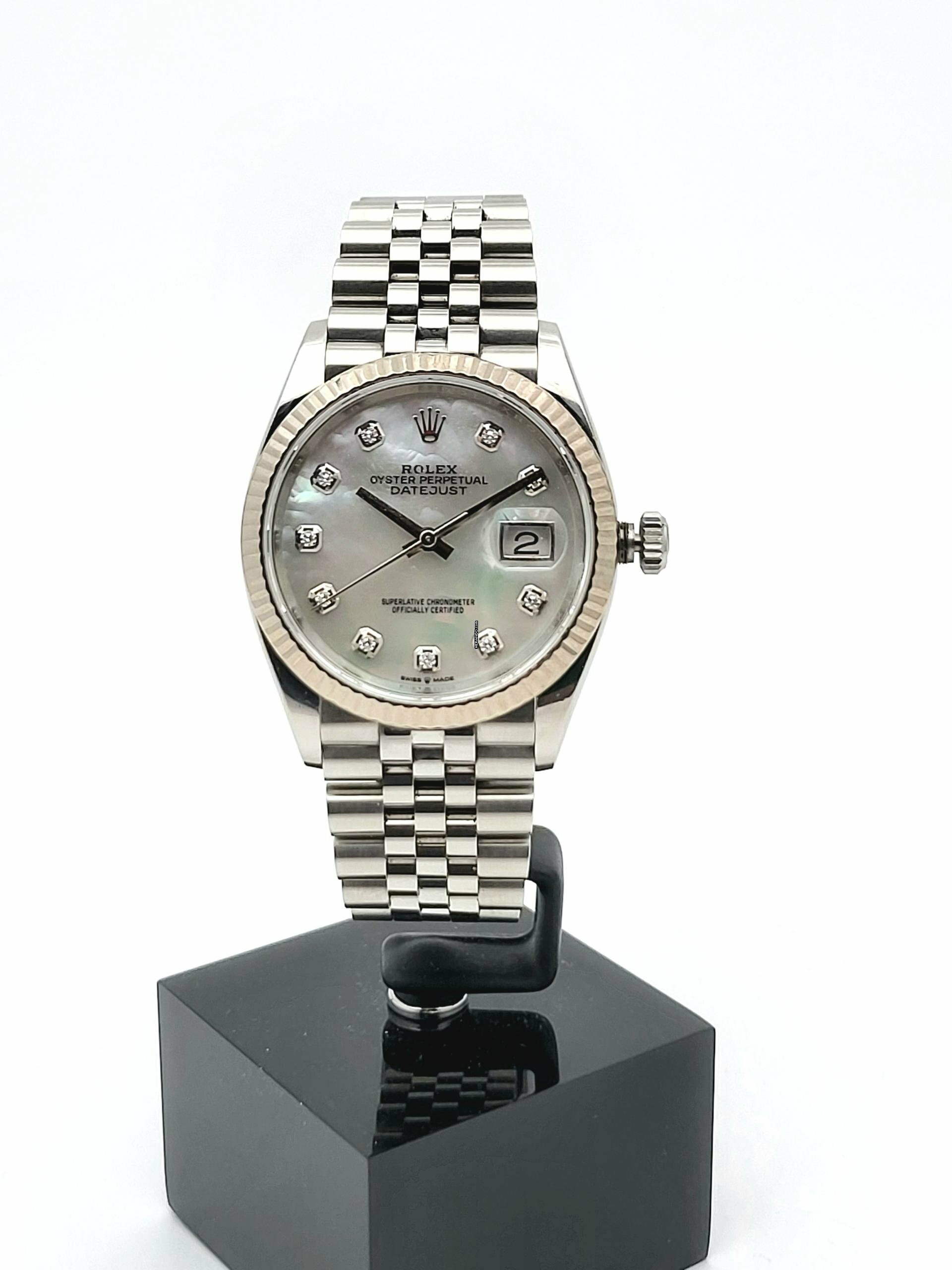  Rolex Datejust 36 Original Perlmutt Diamond dial Full Set Austria  