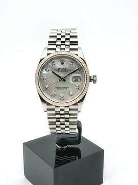  Rolex Datejust 36 Original Perlmutt Diamond dial Full Set Austria  