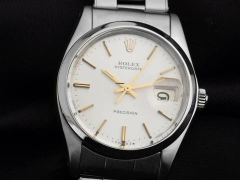  Rolex Oysterdate Precision open 6/9 Ref.6694 1977 Box&Beschreibung sehr gut Vintage  