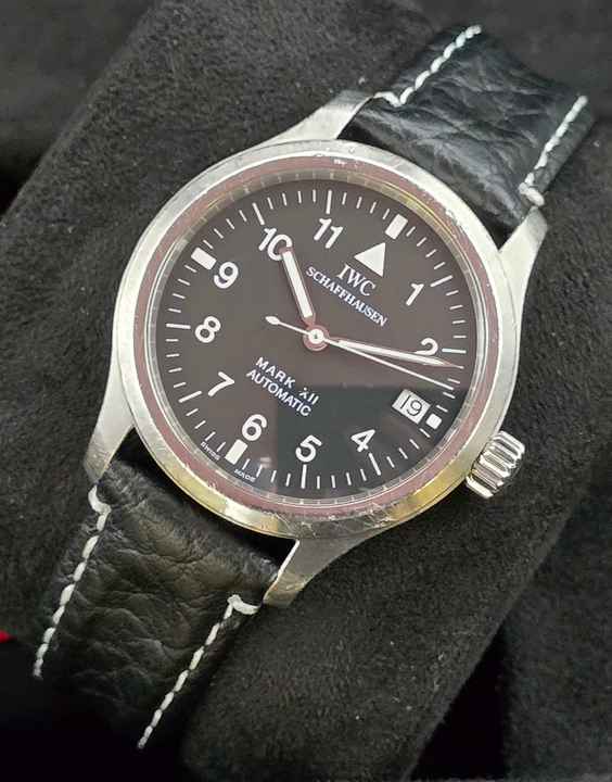  IWC Fliegeruhr Mark Pilot Mark XII - IW324101 - Black Dial - Jaeger LeCoultre Movement - Fair - Papers 1996 