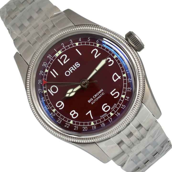  Oris Big Crown Pointer Date burgundy dial Full Set NEW 2024’s  