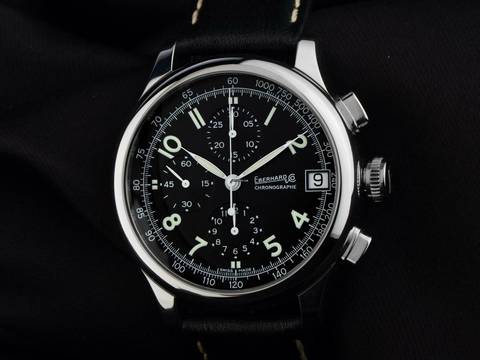  Eberhard & Co. Traversetolo Chronograph Ref.31051 2021 Full Set wie Neu Vintage  