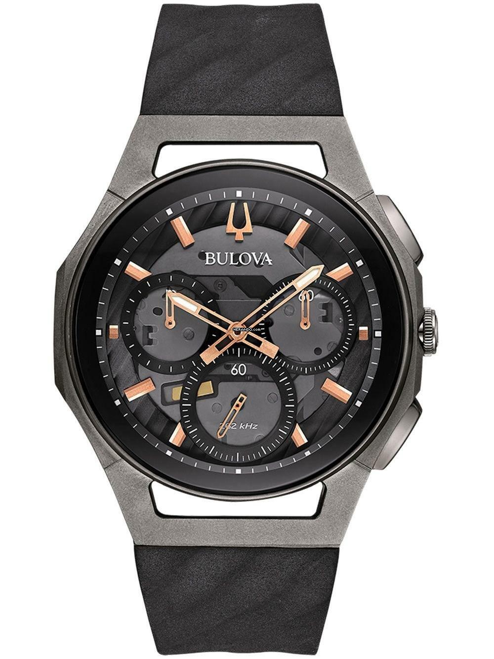 Bulova 98A162 Curv Chronograph Herrenuhr 44mm 3ATM