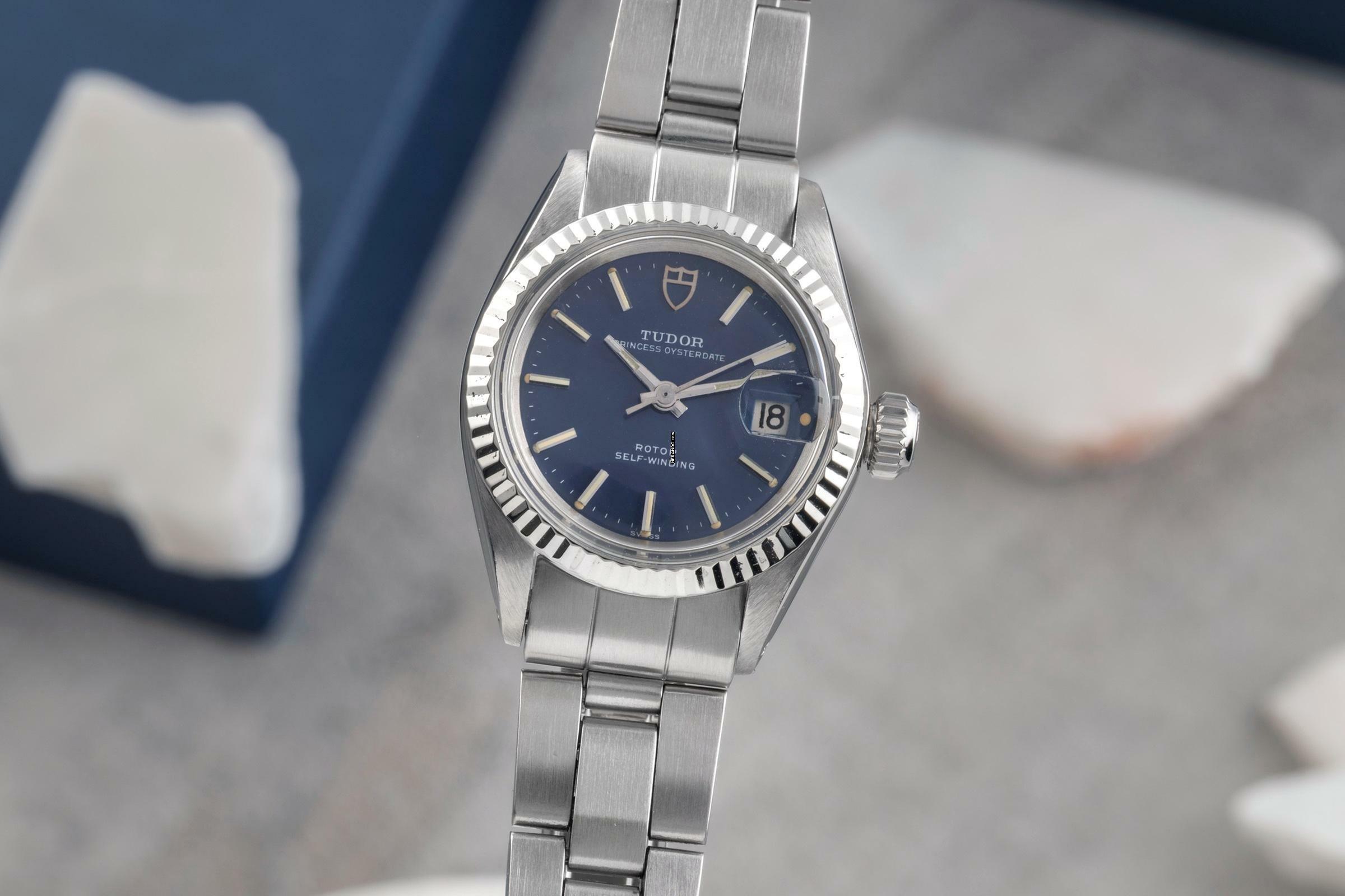 Tudor Oysterdate Stahl Weissgold Automatik Damenuhr Ref. 7637/4