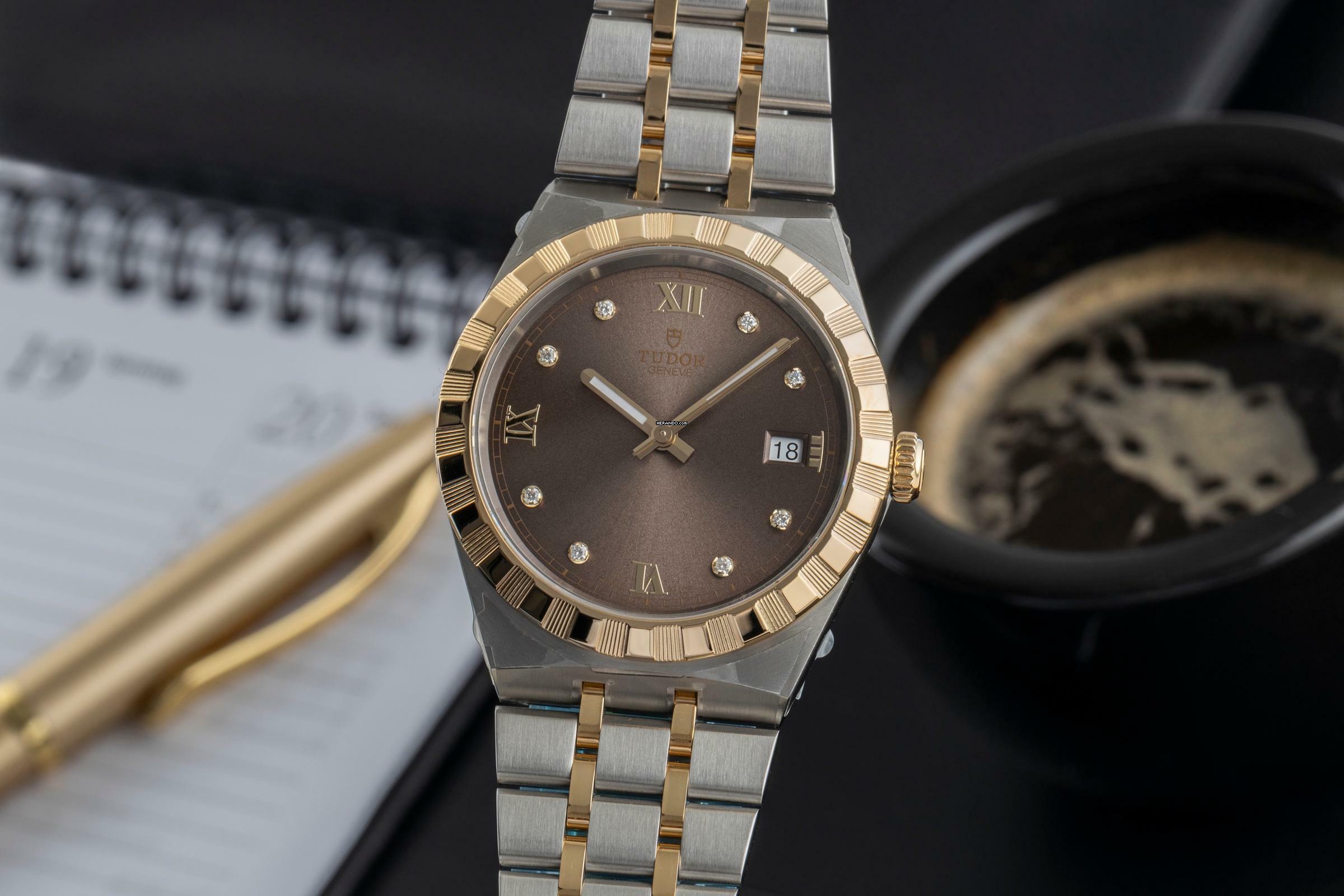 Tudor Royal Stahl Gold Diamant Zifferblatt Ref. 28503-0008 B&P 2025