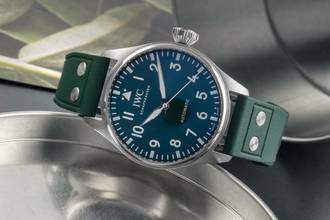 Thumbnail von IWC Große Fliegeruhr Big Pilot British Racing Green Stahl Automatik Herren Ref. IW329306 B&P 2022