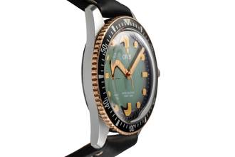Thumbnail von Oris Divers Sixty Five X Momotaro Stahl / Bronze Automatik Herrenuhr Ref. 01 733 7707 4337 B&P