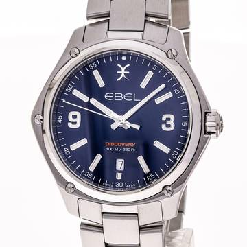 Ebel Discovery Gent 41 Blue – 1216400 – NEW – 2019 Full Set 