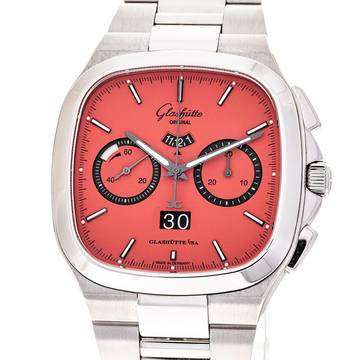  Glashütte Original Seventies Chronograph Panoramadatum Date Watermelon 40 – 1-37-02-17-02-70 – NEW & Unworn – 2025 Full Limited Edition 