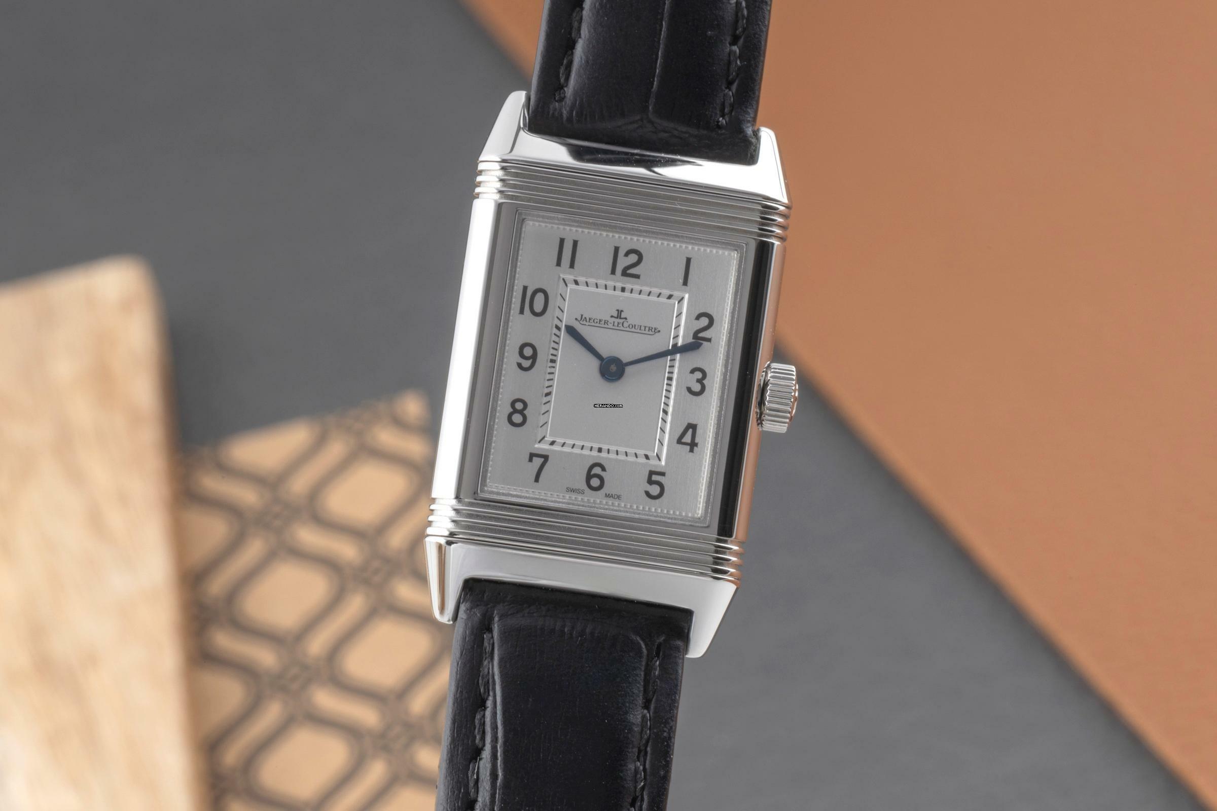 Jaeger-LeCoultre Reverso Lady Stahl Quarz Damenuhr Q2618540 221.8.47 B&P 2020