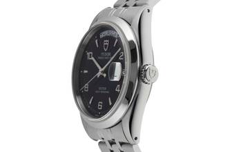 Thumbnail von Tudor Prince Date Day Black Dial Edelstahl Automatik Herrenuhr Ref. 76200