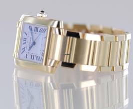 Thumbnail von Cartier Tank Française Automatic Date 18K Gold Klassiker Dresswatch Luxusuhr Top