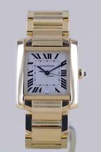 Thumbnail von Cartier Tank Française Automatic Date 18K Gold Klassiker Dresswatch Luxusuhr Top