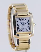 Thumbnail von Cartier Tank Française Automatic Date 18K Gold Klassiker Dresswatch Luxusuhr Top
