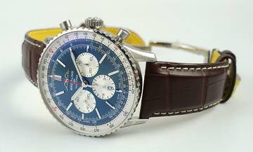 Thumbnail von Breitling Navitimer 1 B01 Chronograph 46 Blue Full Set / New Watch