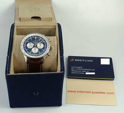 Thumbnail von Breitling Navitimer 1 B01 Chronograph 46 Blue Full Set / New Watch
