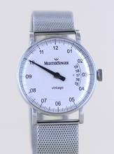 Thumbnail von Meistersinger Vintago Date Stahl 38mm Weiß Einzeiger Neu B+P Dresswatch