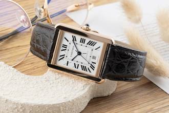 Thumbnail von Cartier Tank Solo Stahl / Gold Datum Automatik Herrenuhr Ref. W5200026 Papiere 2023