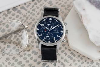 Thumbnail von IWC Fliegeruhr Chronograph Pilot´s Day-Date Chronograph Automatik Herrenuhr IW377709 B&P